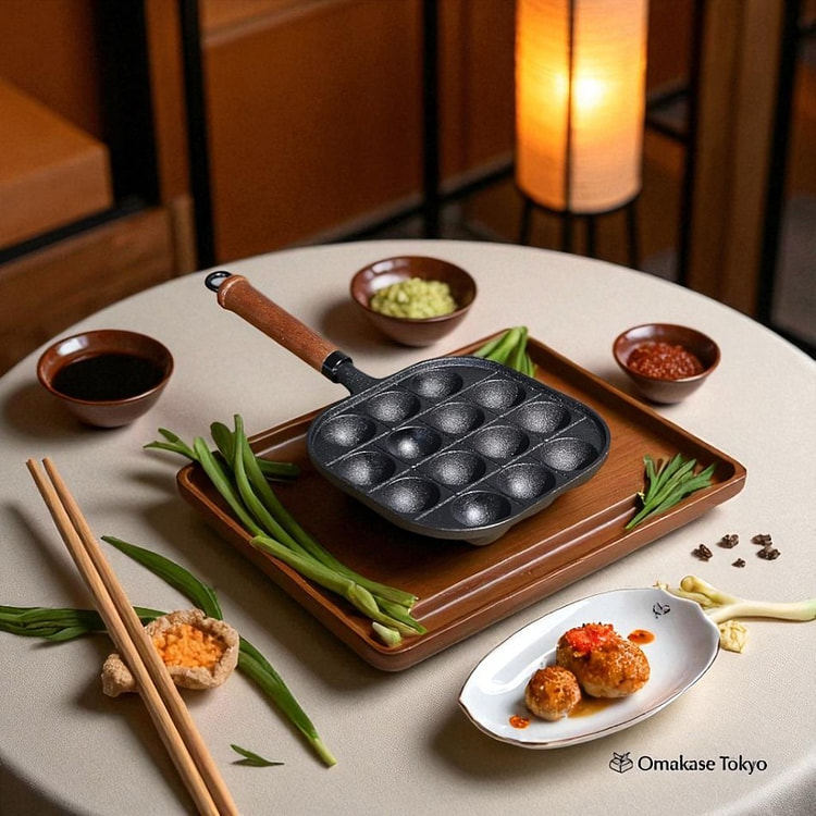 Pearl Metal HB-6217 Takoyaki Plate-14 Holes