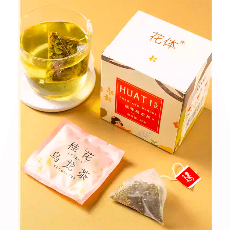 Osmanthus oolong tea 1$ per day independent triangular bag tea bag flower fruit 30 g
