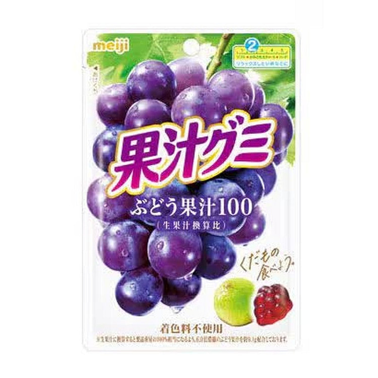 Meiji Fruit Juice Gummy Grape 54g