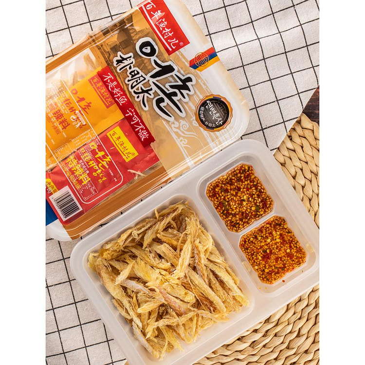 明太鱼丝延边特产小吃明太鱼干零食送调料包90g*1盒