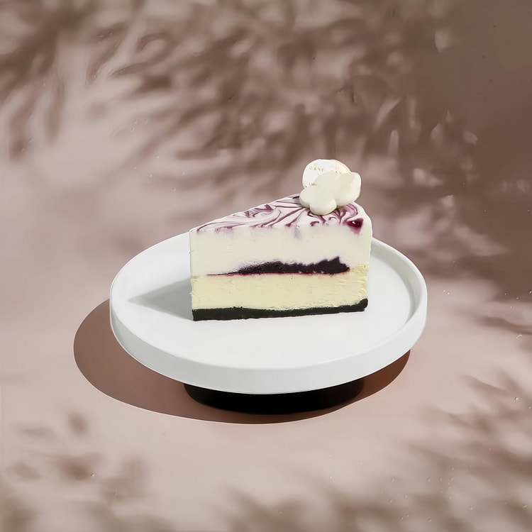 Blueberry Double Cheesecake