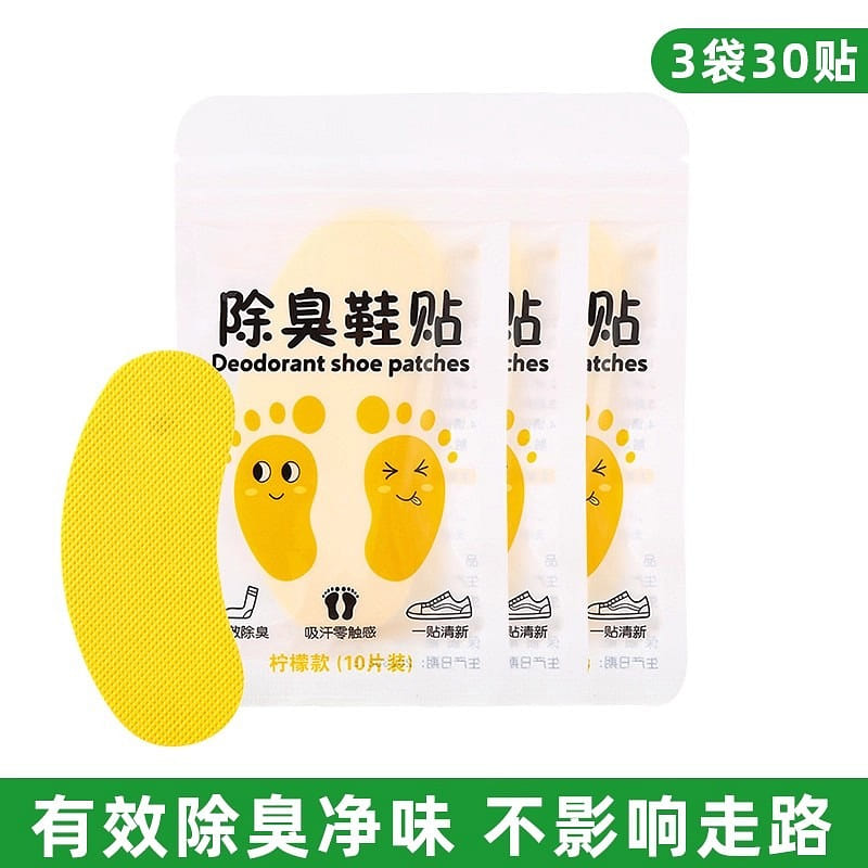 Deodorant Foot Odor Remover 10 pieces*3 packs 1 each
