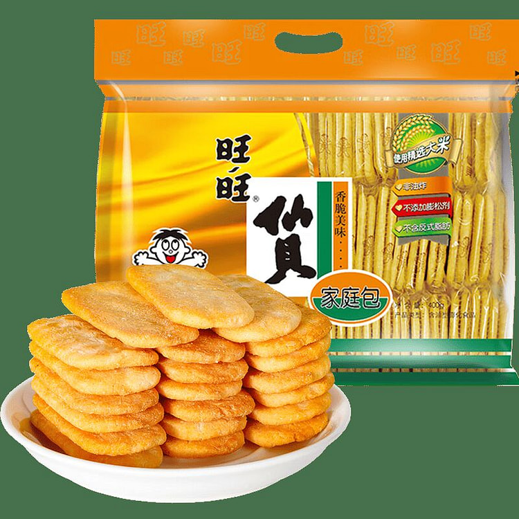 Want Want Rice Crackers Original 400g Family Pack