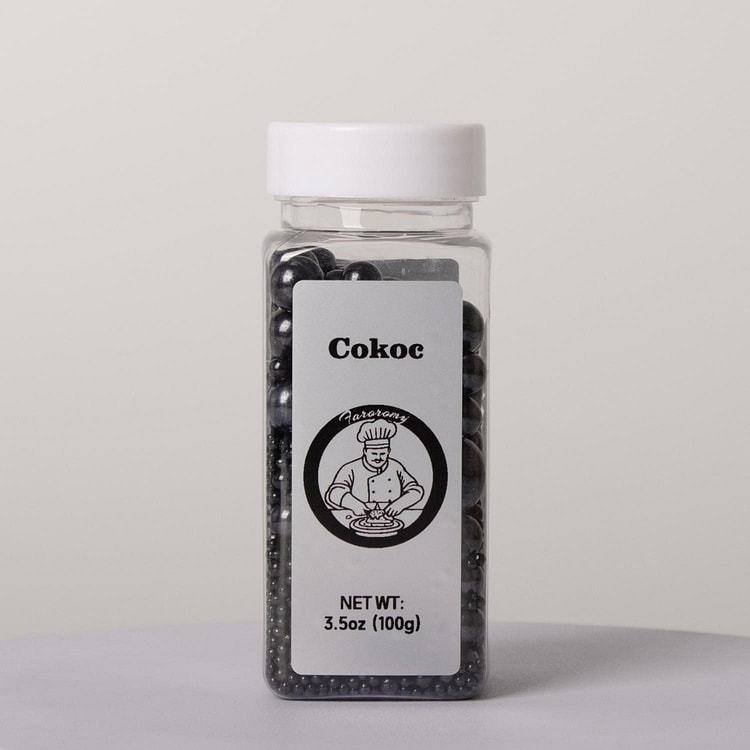 Cokoc 可食用彩针撒糖 黑色珍珠