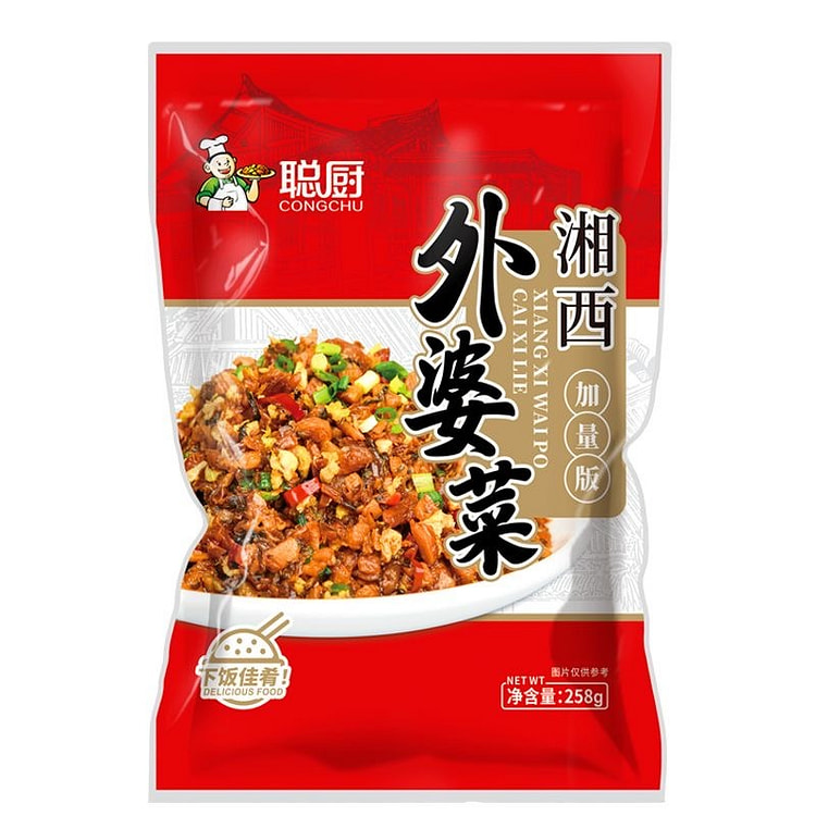聪厨 外婆菜湖南特产开胃咸菜萝卜干下饭菜快手菜速食 258 克