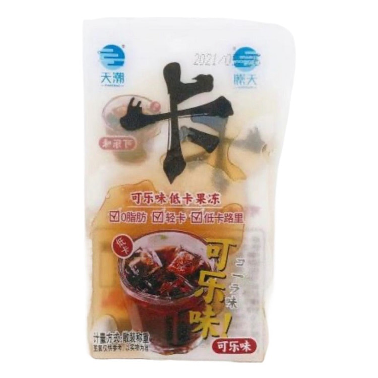 Cola flavored low-calorie jelly