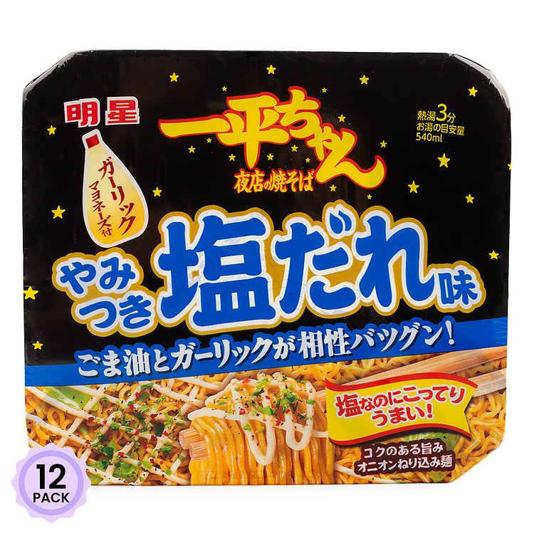 Myojo平酱 夜店炒面 胡椒盐蛋黄酱味 130 克*12 包