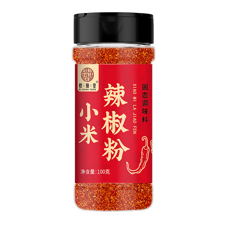 桤膳堂小米辣椒辣椒粉中辣100克*1瓶