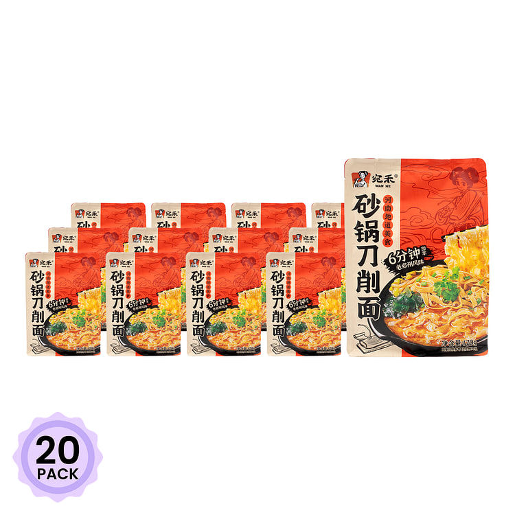 宛禾 砂锅刀削面 170 克*20 包