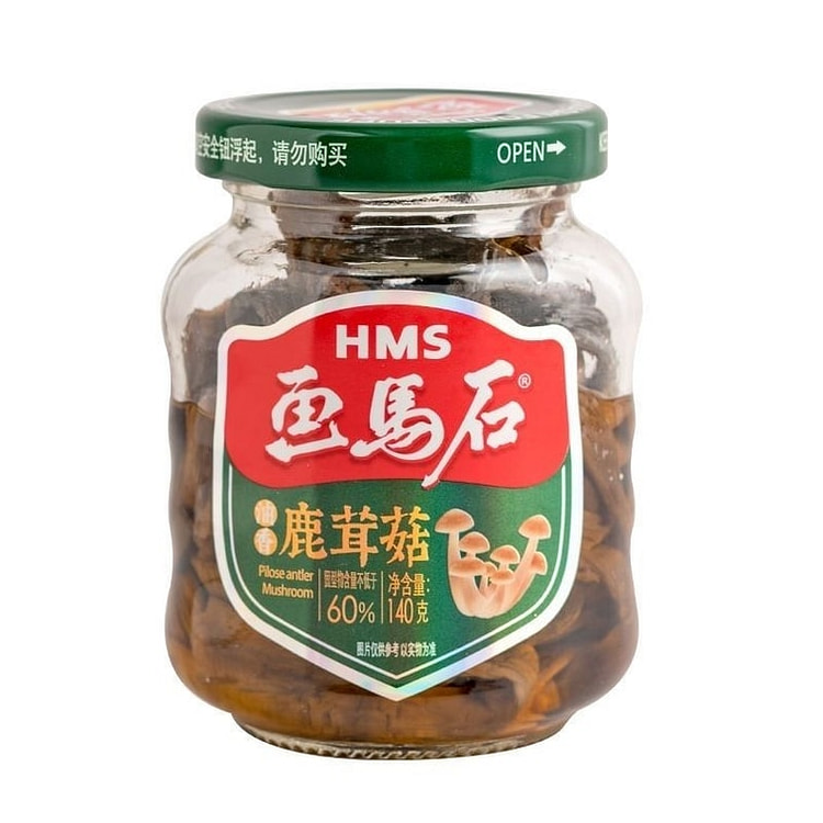 画马石鹿茸菇罐头140g｜即食菌菇 140 克