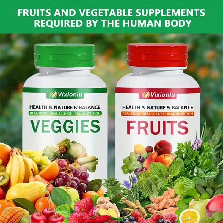 180 Capsules, Fruits & Veggies Supplements - 90 Fr 1 can