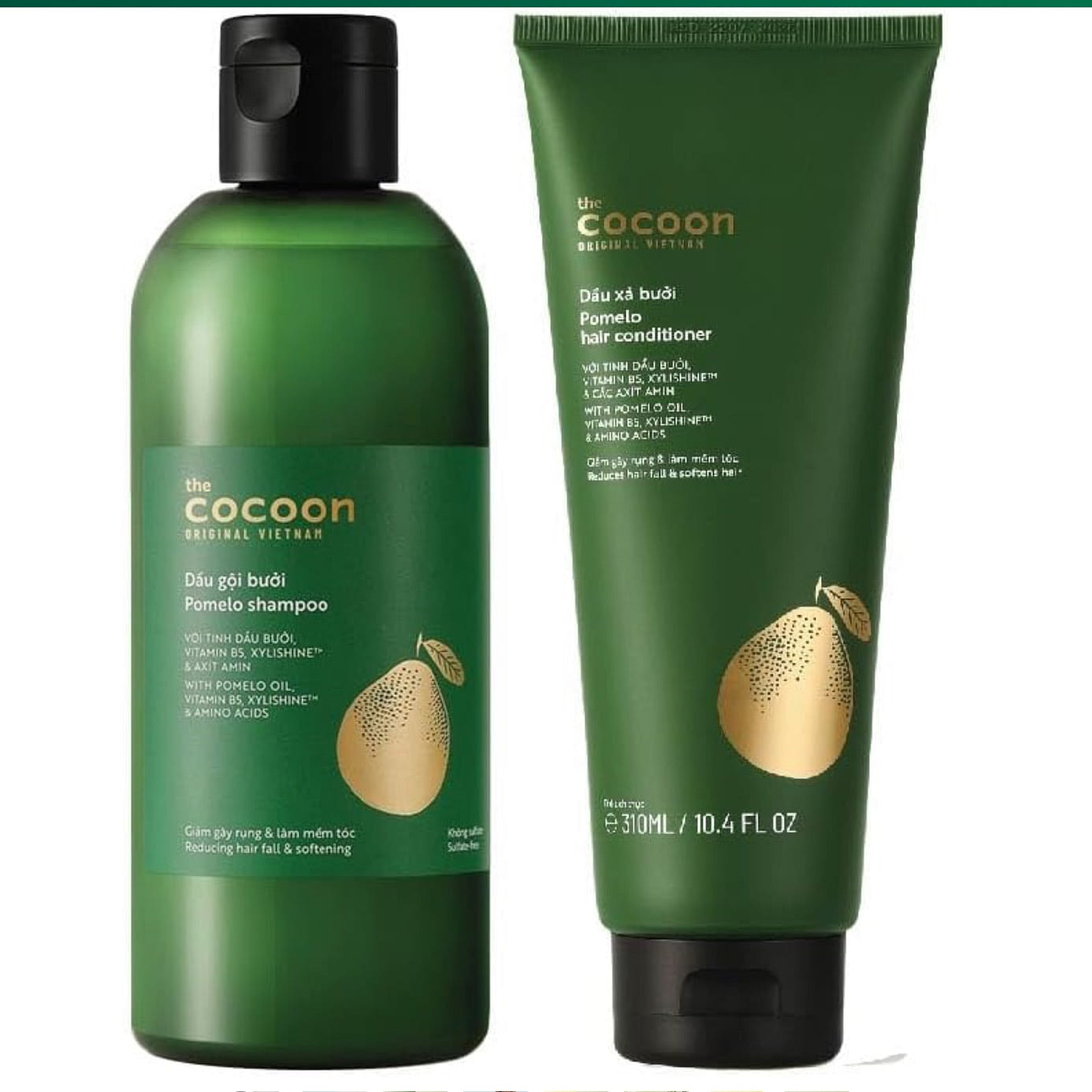 Pomelo Shampoo & Conditioner Bundle – Anti Hair Loss, Natural, Sulfate free. 2 bottle
