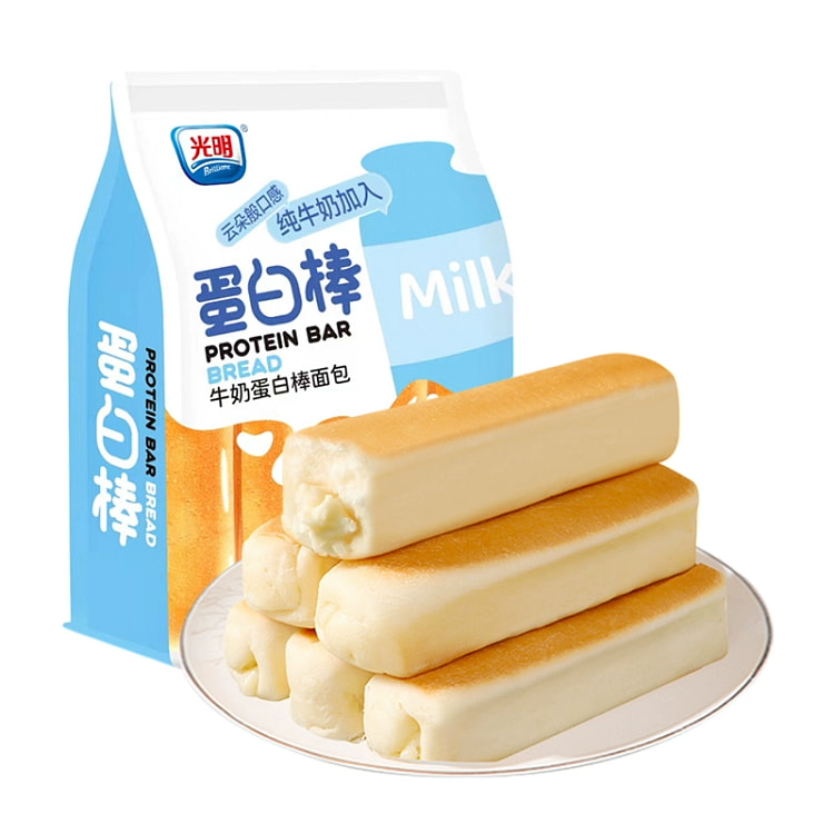 光明水牛乳蛋白棒面包夹心手撕吐司糕点零食儿童营养早餐270g*1袋