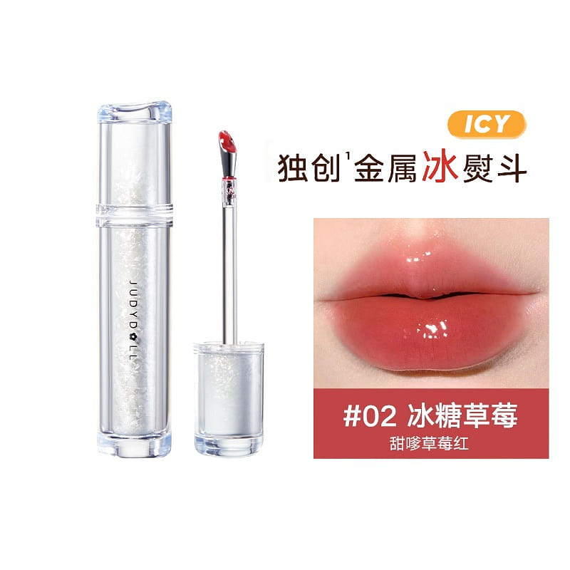 Judydoll Ice Watery Lip Gloss #02 Ice Sugar Strawberry 2.4 g