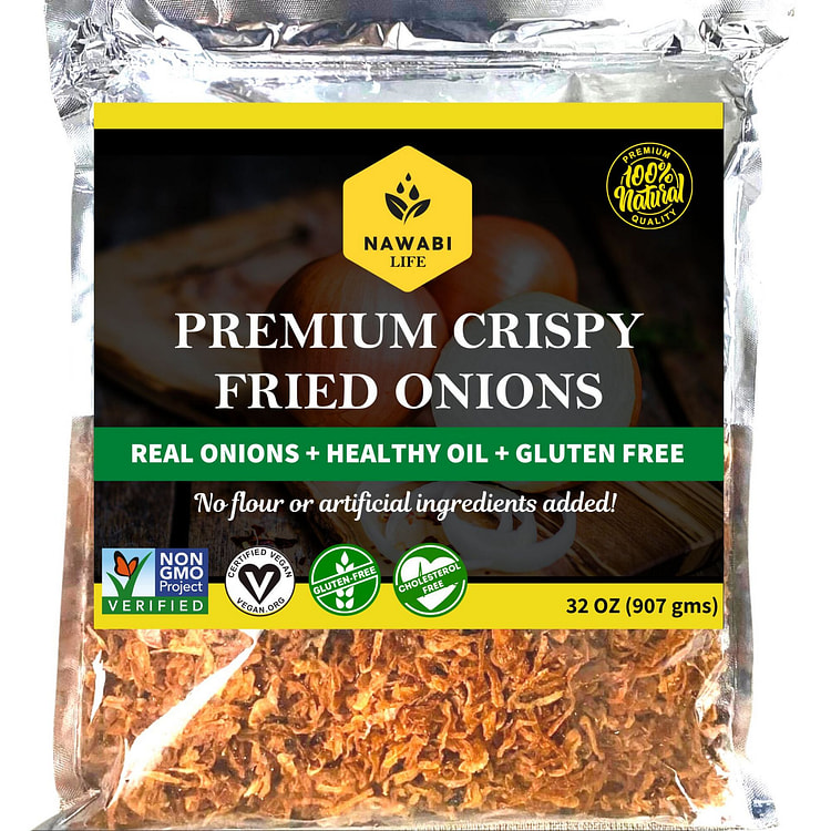 Nawabi Life Premium Fried Onions - Vegan & Non-GMO
