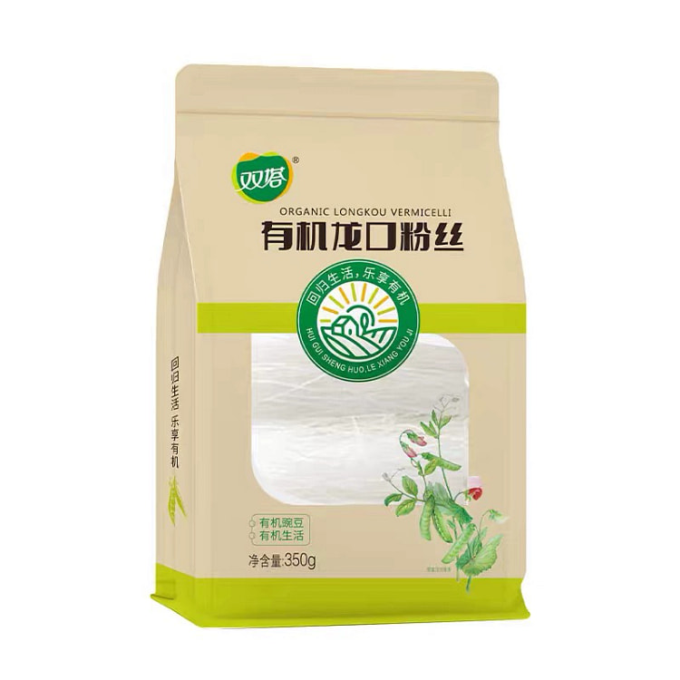 Shuangta Organic Dragon Mouth Noodles 350g * 1 bag of fast food vermicelli,