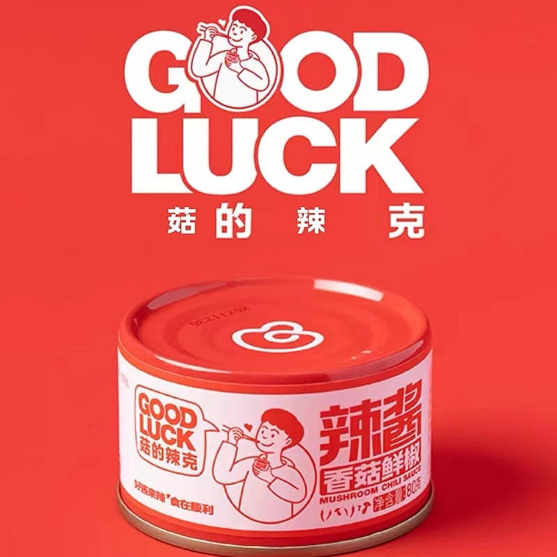 GOOD LUCK MUSHROOM CHILI SAUCE 80G*6 BOTTLE 480 グラム