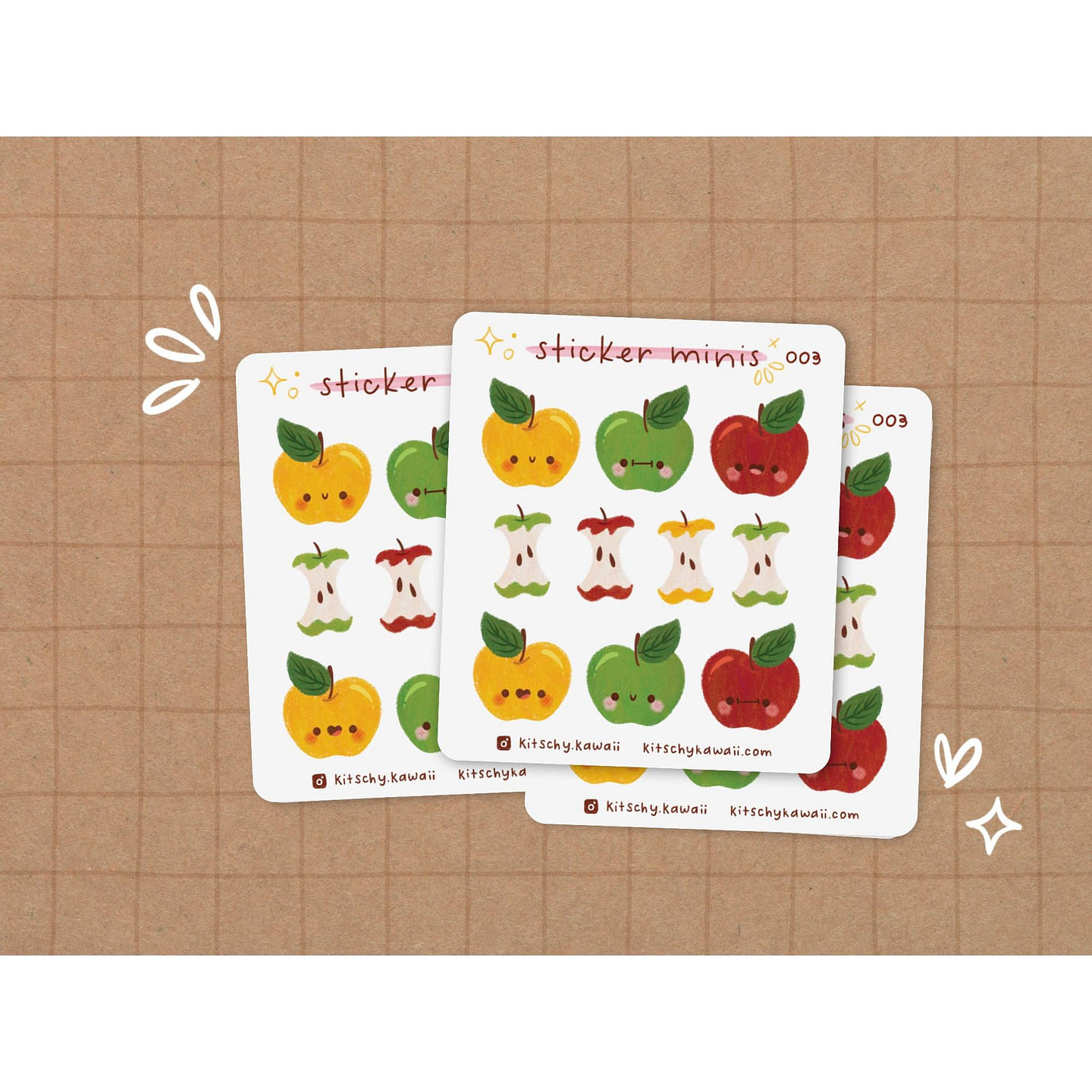 Apple Mini Sticker Sheet 1 each