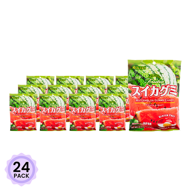 Kasugai 西瓜味软糖 3.77 盎司*24 包