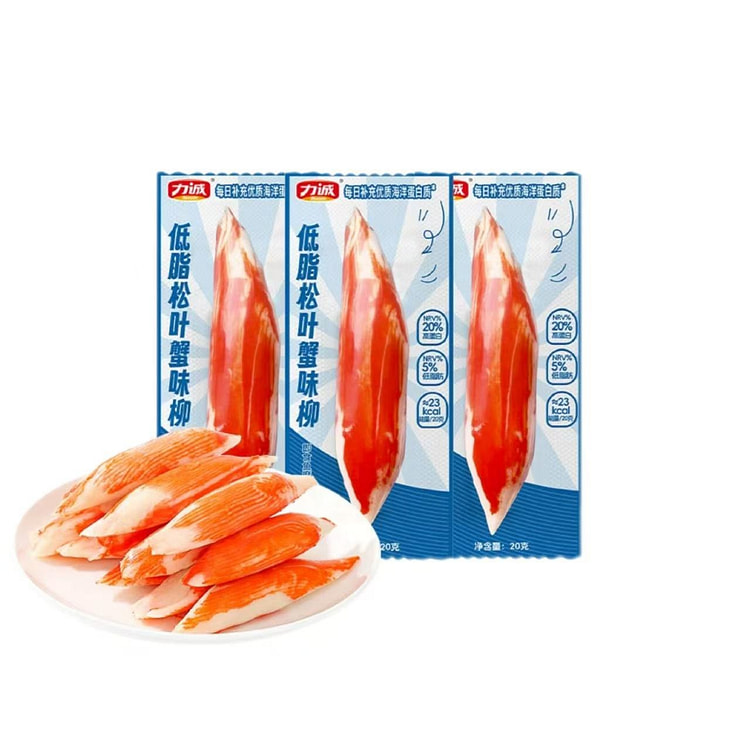 Licheng Low-Fat Hand-Torn Crab Stick 20*3 pieces 60 g