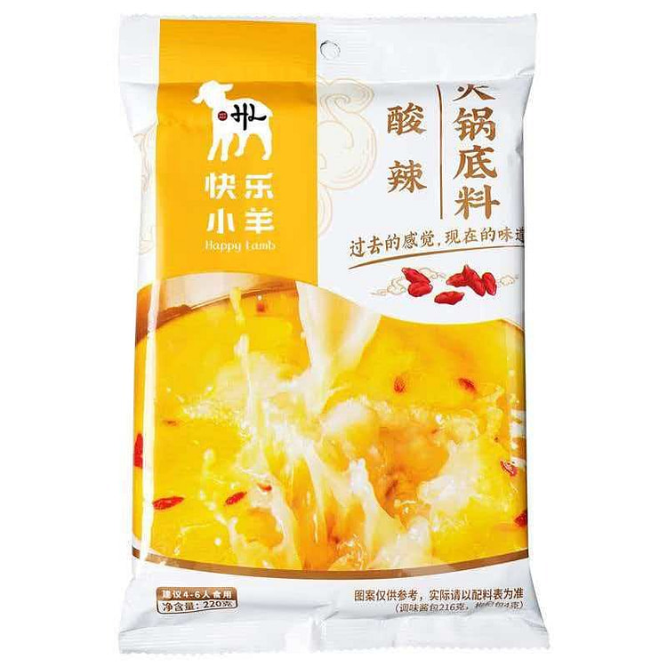 快乐小羊酸辣火锅底料220g*1袋 220 克