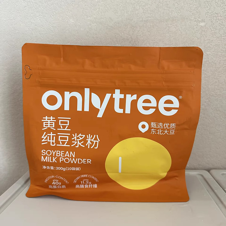 ONLYTREE Soy Milk Powder No Sucrose Added High Protein Original Pure Soy Mi