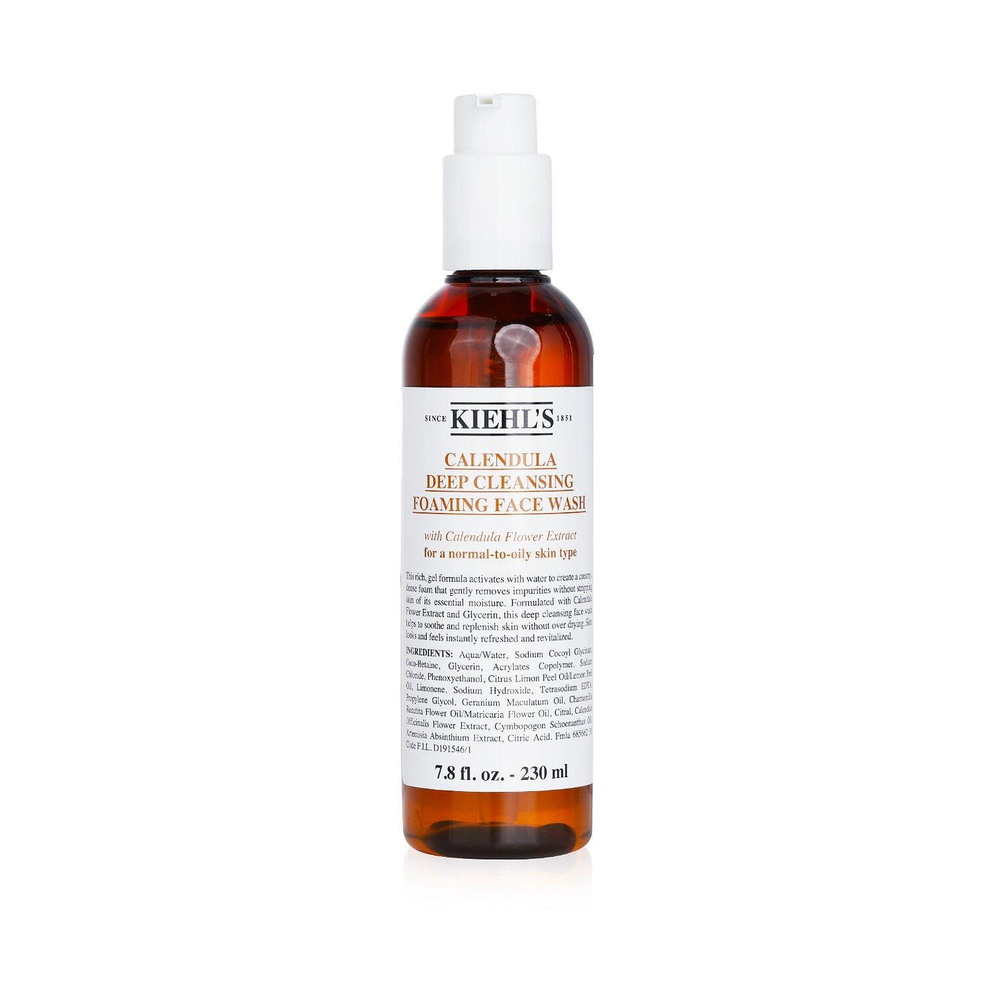 Kiehl’s Calendula Deep Cleansing Foaming Face Wash /S 230ml/7.8oz 230 ml