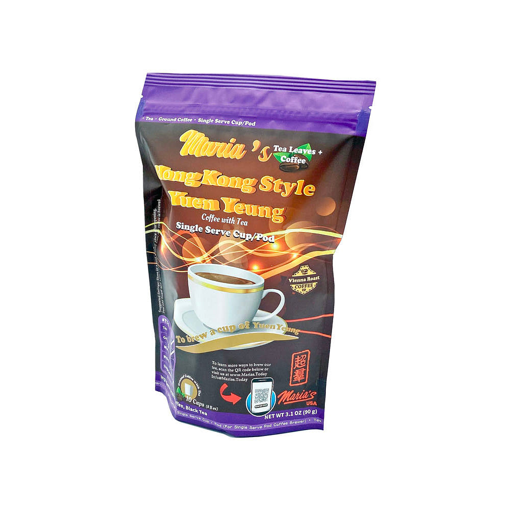 Maria’s Hong Kong Style Yuen Yeung (Coffee with Tea) – (Single Serve Cup) 10 count