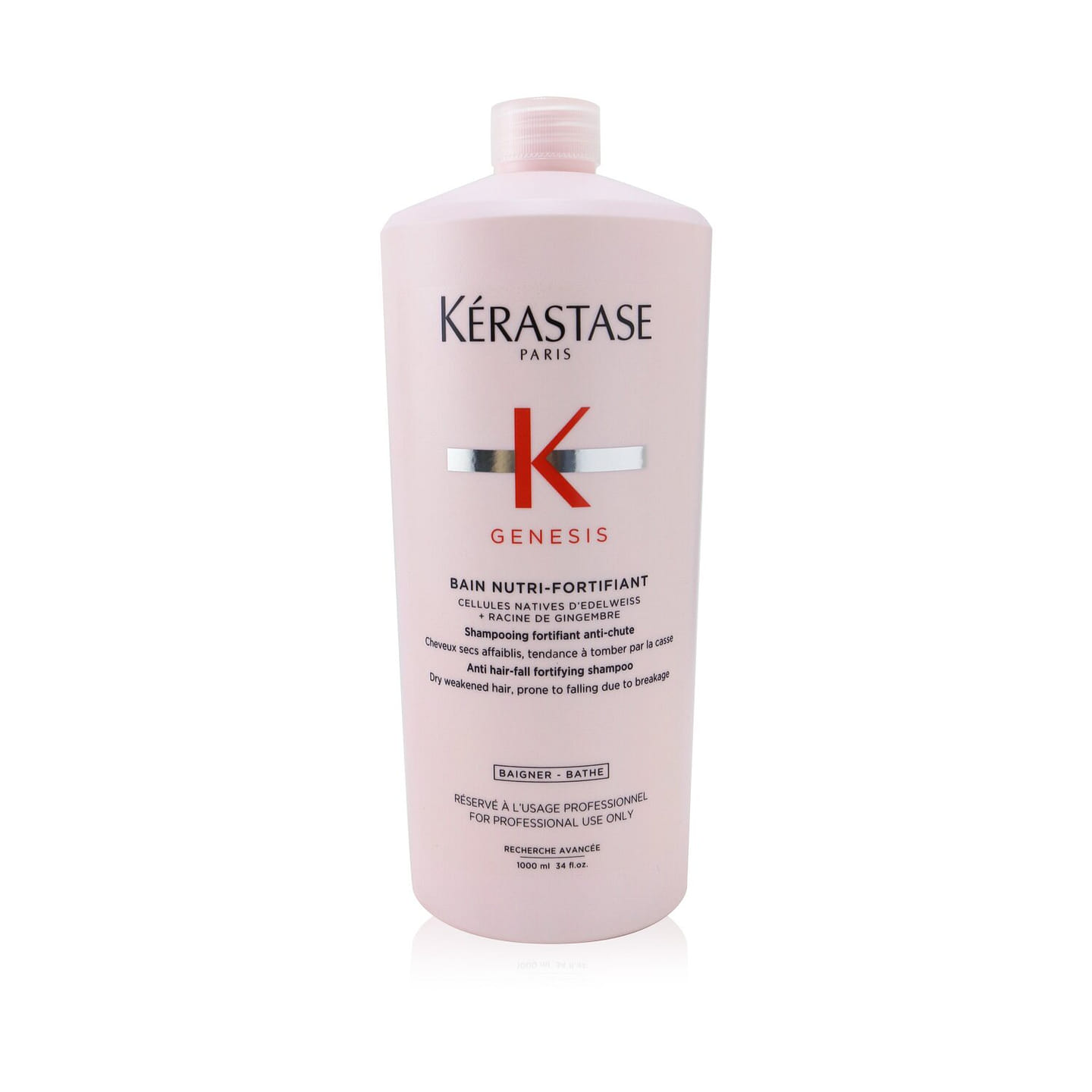 Kerastase Genesis Bain Nutri-Fortifiant Anti Hair-Fall Fortifying Shampoo (Dry Weakened Hair, Prone To Falling Due To Breakage) 1000 ml