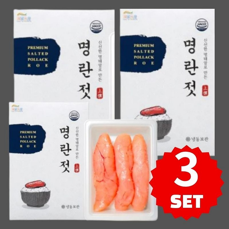 Premium Salted Pollock Roe 120 g*3 pack