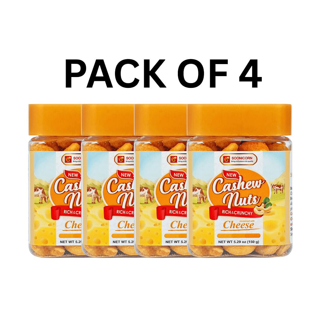 Cashew Nuts Seasoned with Cheese Pack of 4 5.29 oz