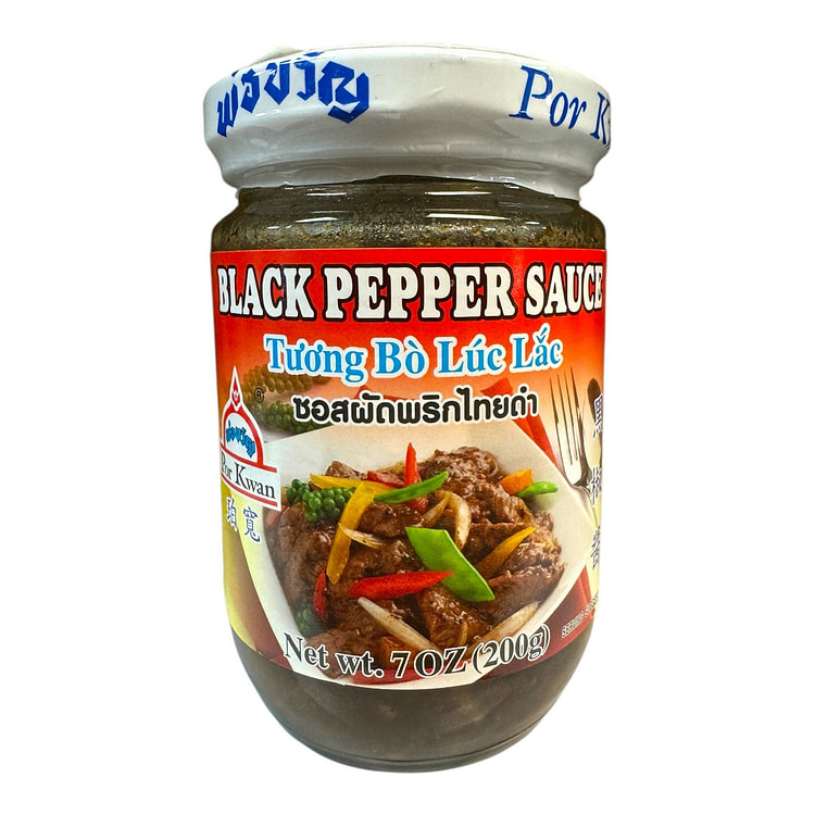 Por Kwan-Black Pepper Sauce Tuong Bo Luc Lac 200 g