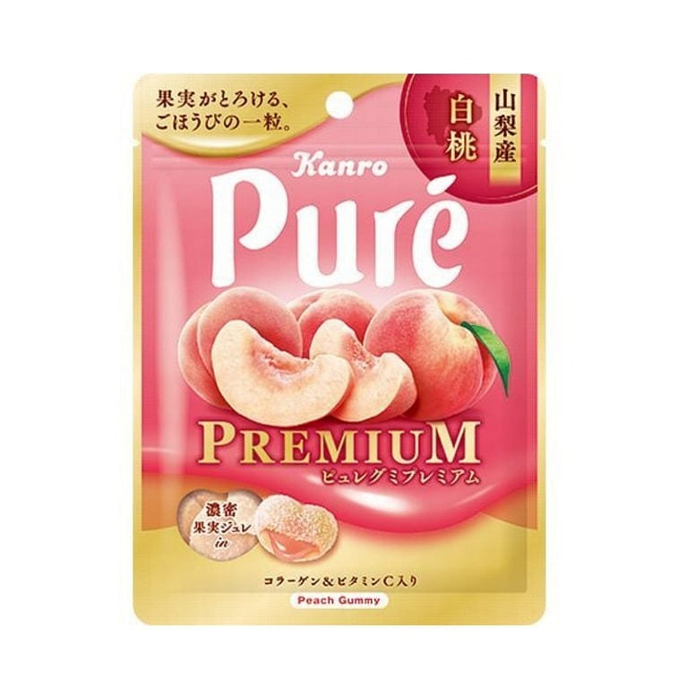 Pure Gummy Candy Peach 56g 56 กรัม