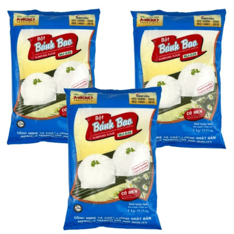 [ Mikko ] Steamed Bun Flour 1kg * 3 Bag 3 count