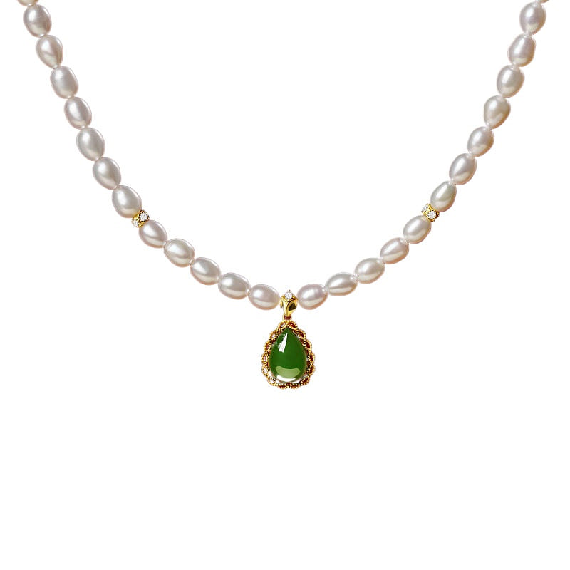 Pearl Necklace Freshwater Bead Necklace Gold 11mm 1 box