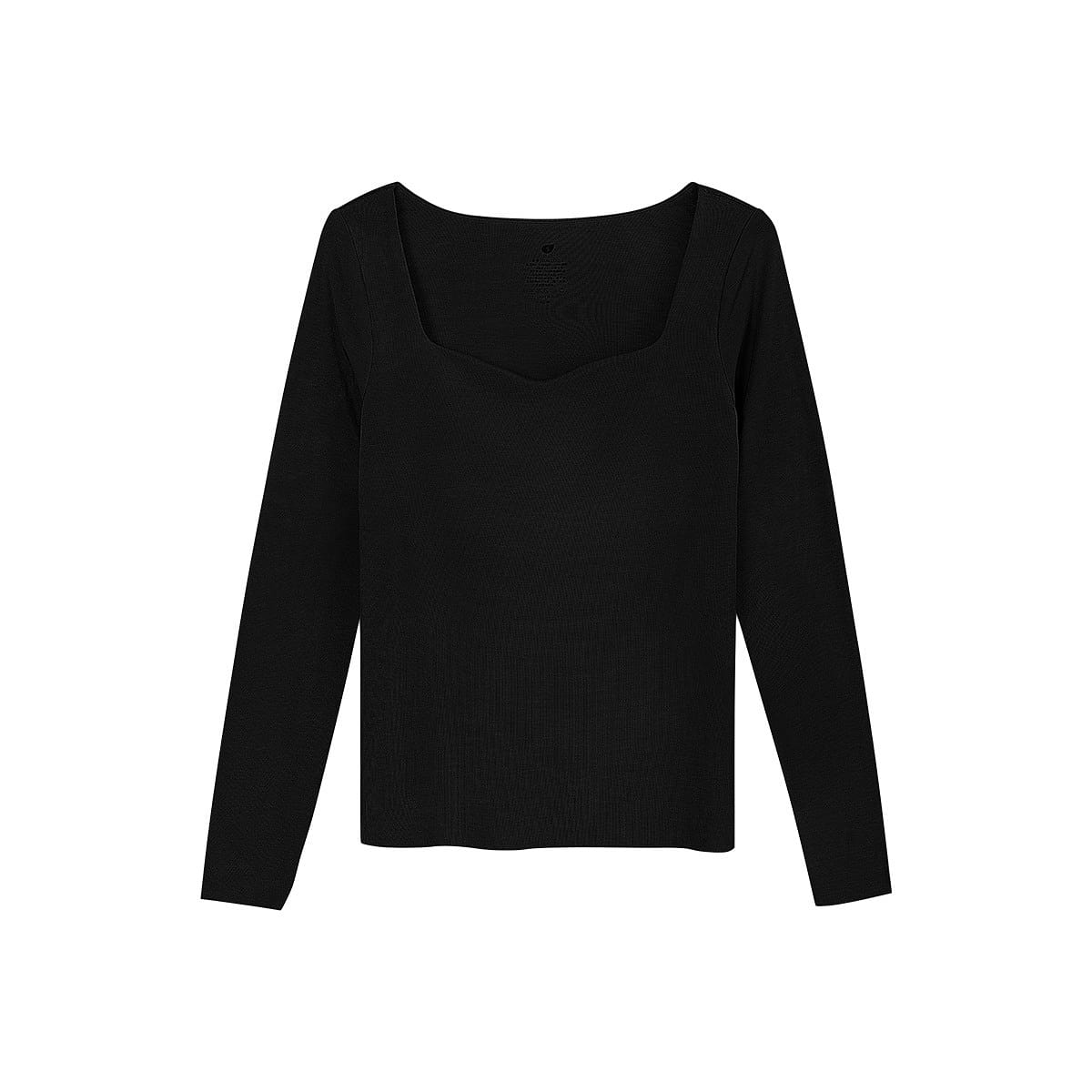 Wavecollar bra-top Warm Skin Wear Thermal Underwear Women’s Top-Black-XL 1 each