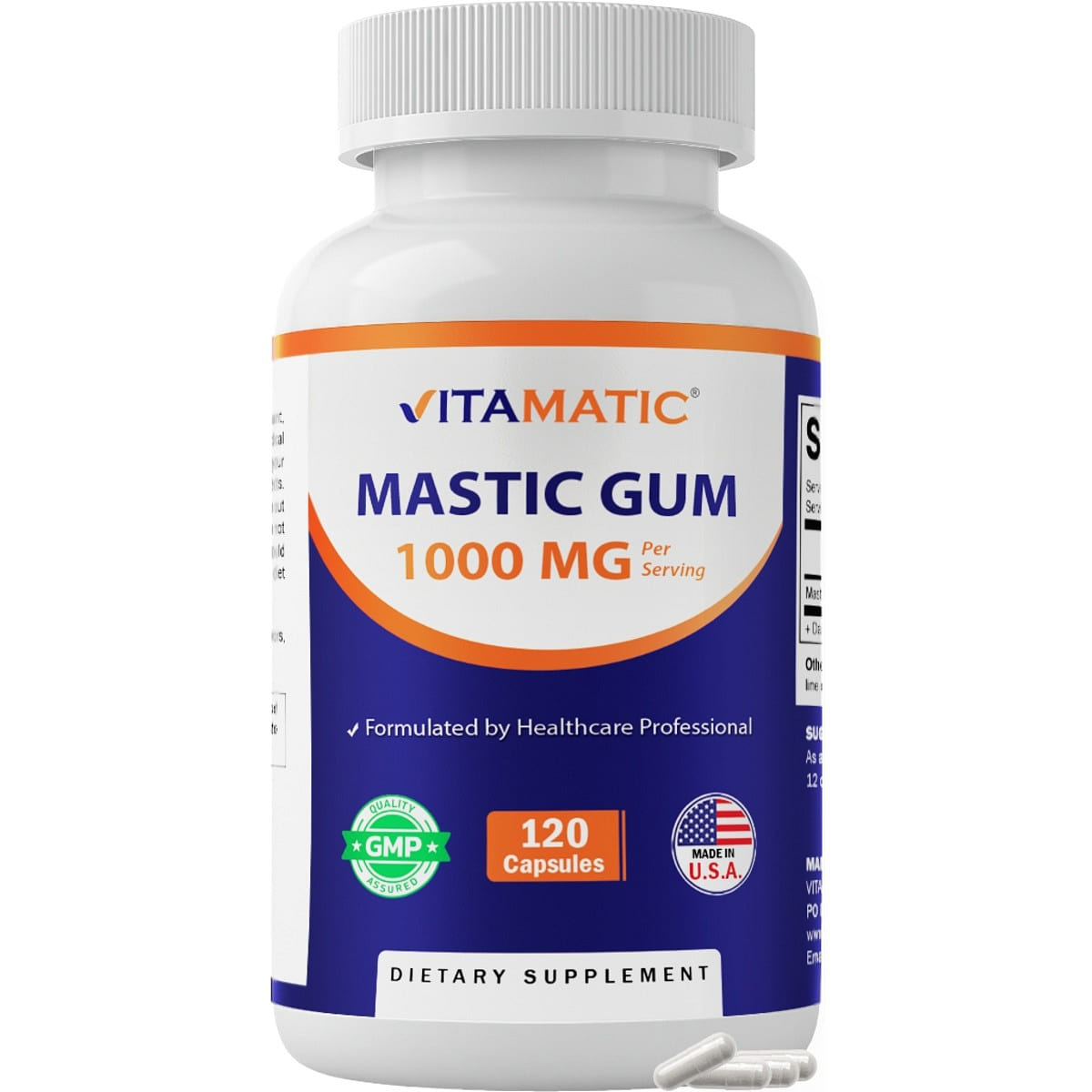 Mastic Gum 1000mg per Serving 120 Capsules 1 each