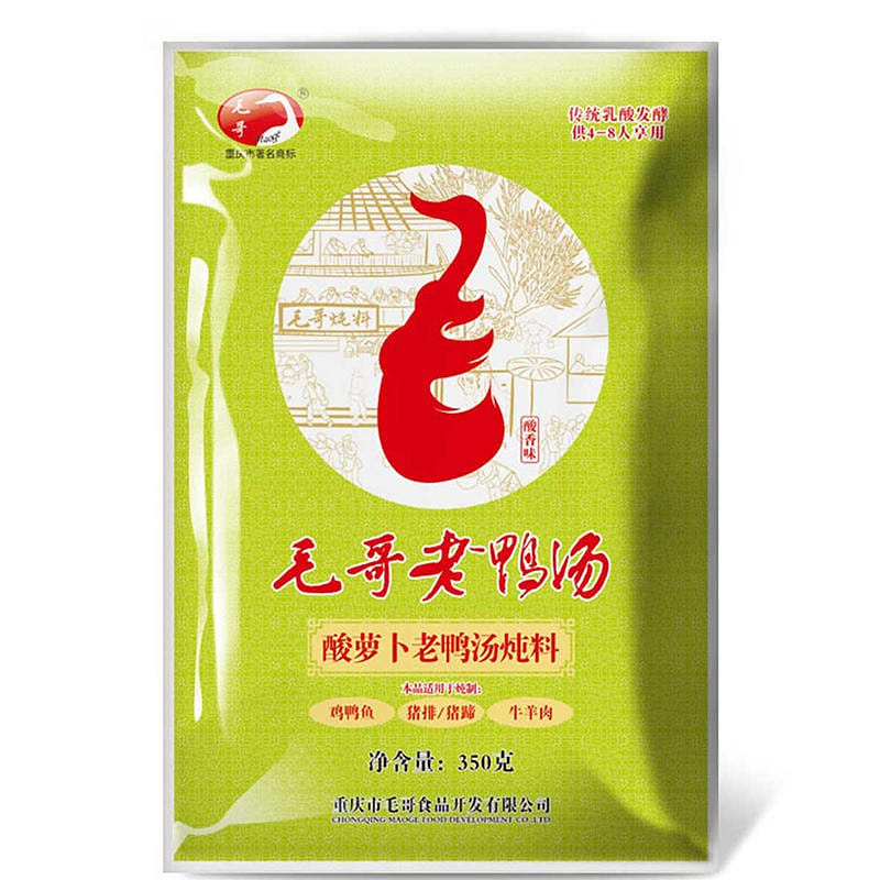 Stewed material of sour radish and old duck soup 350 g
