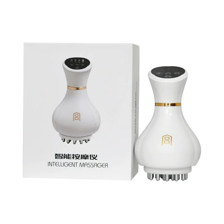 宫氏 智能按摩仪  震动加热9档揉腹仪白色 1 个