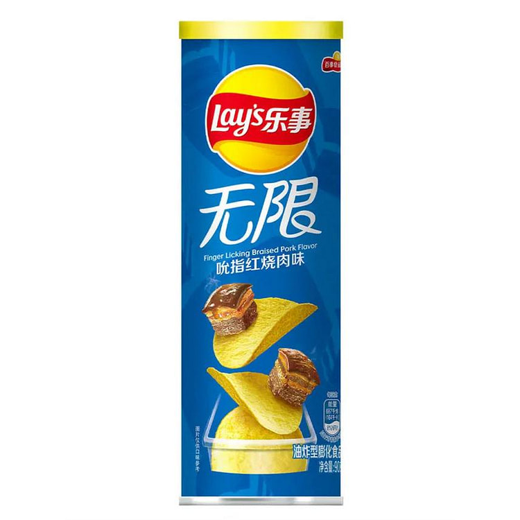 Lay's Stax Finger Licking Braised Pork 90 G