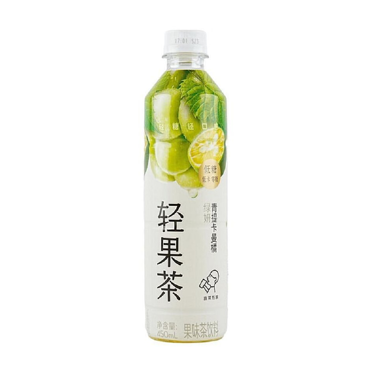 喜茶 轻果茶 青提卡曼橘果茶绿妍450ml