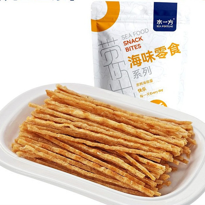 水一方先生鱼条休闲海味零食低脂袋装60g 60 克