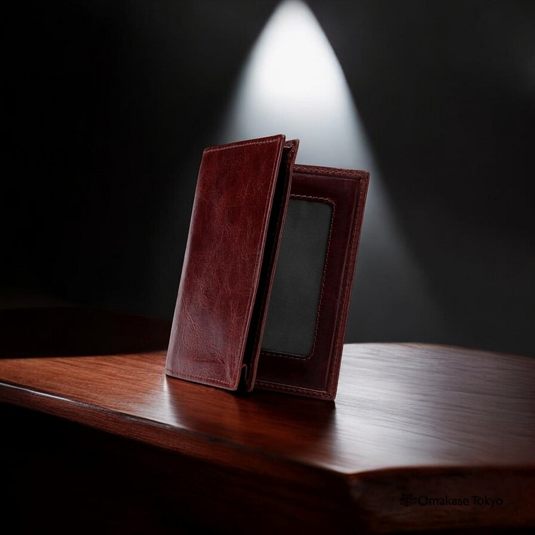 Harewith Genuine Leather Card Holder Dark Brown 115 g