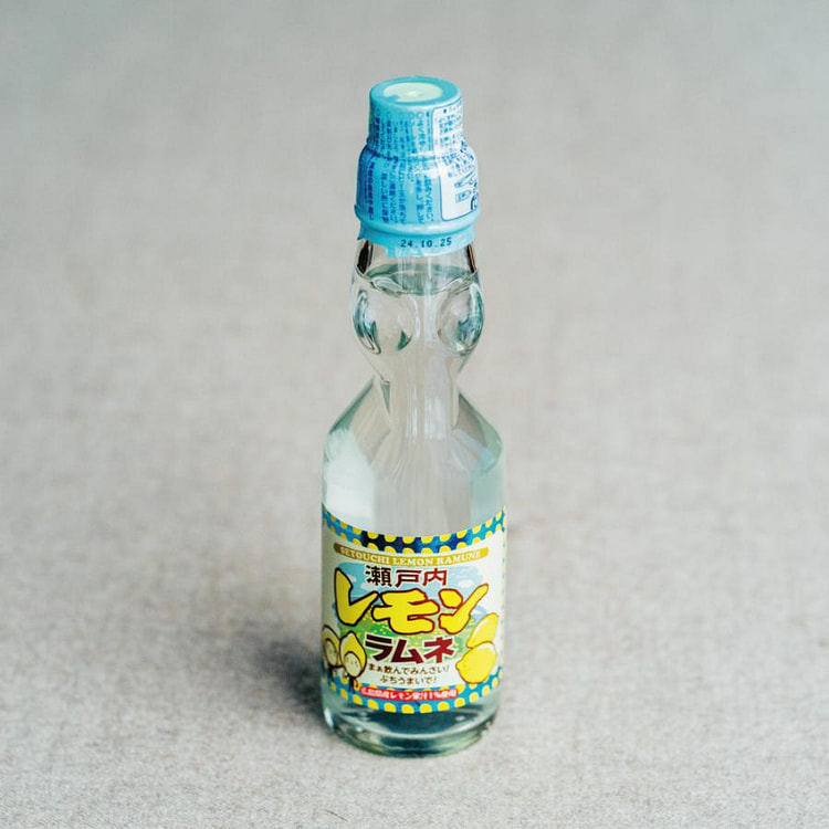 Saito Inryo Ramune Soda (Setouchi Lemon Flavor) 200 ml