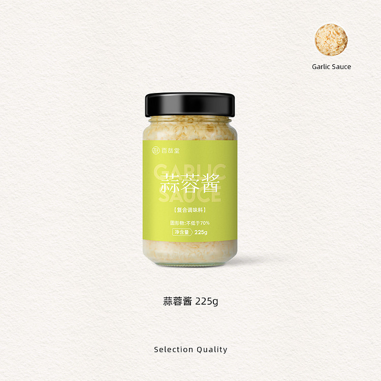 百哉堂蒜蓉酱225g*1罐 225 克
