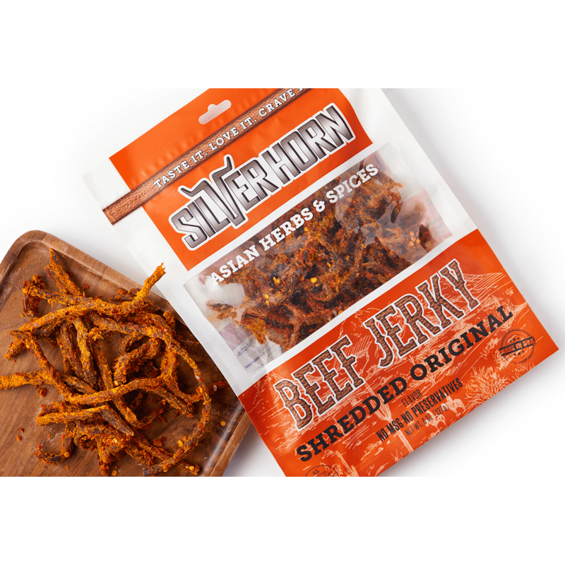 Silver Horn Beef Jerky, Shredded Original Weee!