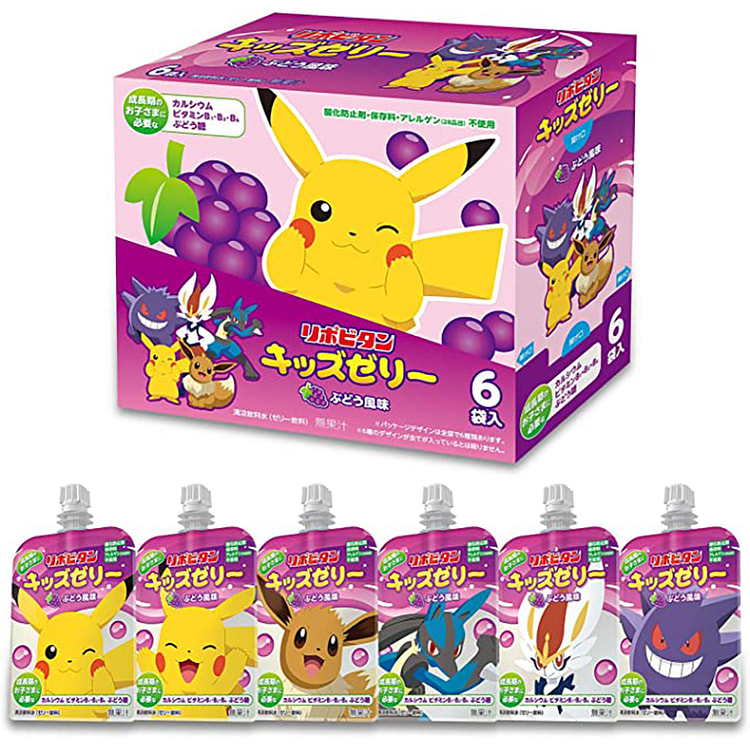 Taisho x Pokemon Lipovitan Kids Grape Jelly