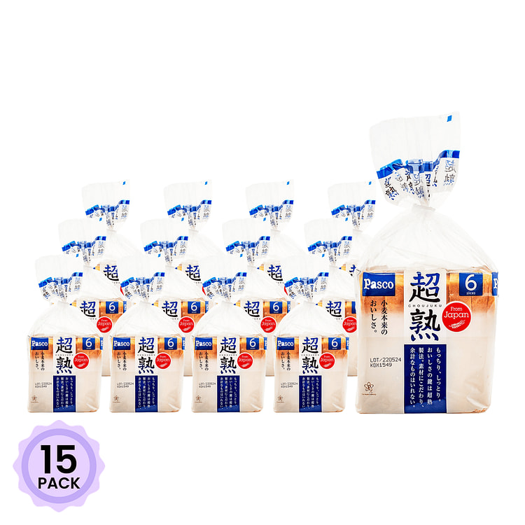Pasco Shikishima 超熟切片面包 冷冻 374 克*15 包