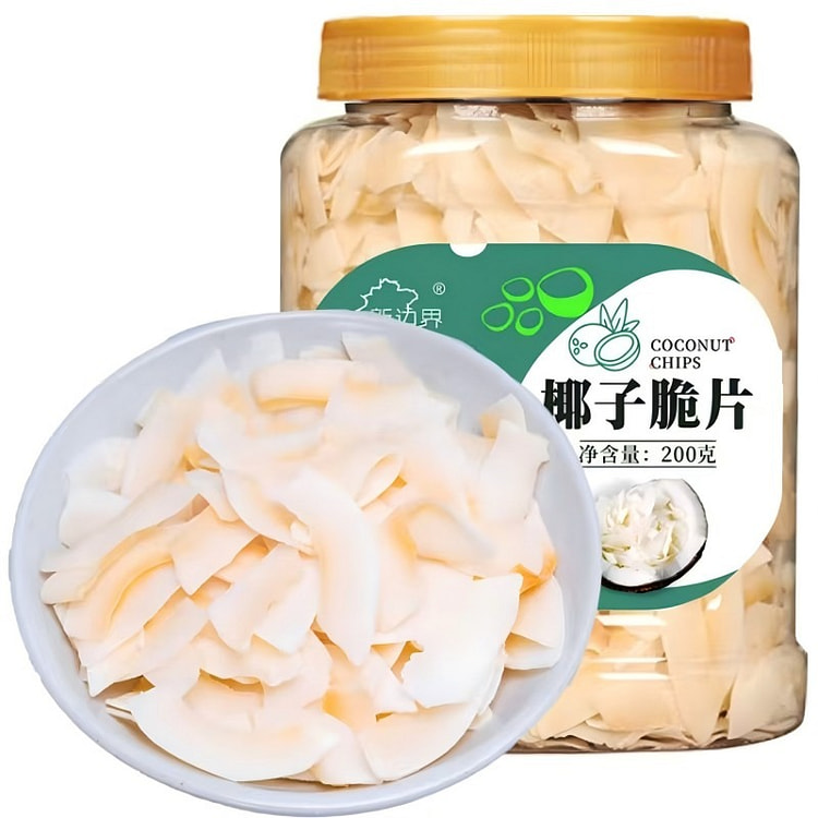 椰子脆片海南特产原味椰子片食品休闲零食200g