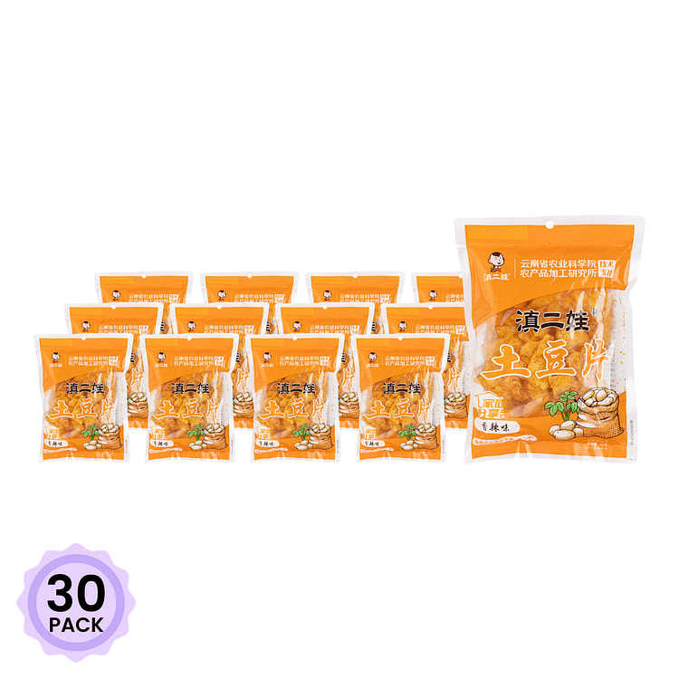 滇二娃 土豆片（香辣味） 80 克*30 包